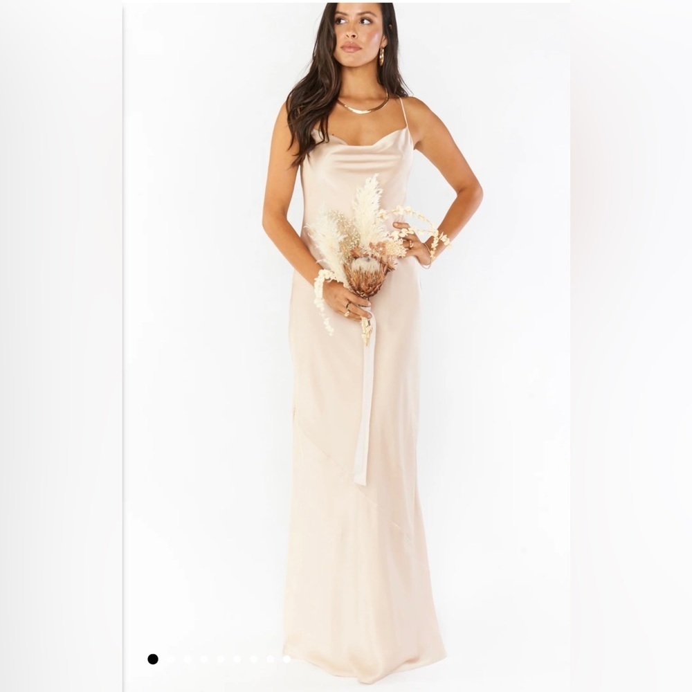 Show Me Your Mumu Tuscany Satin Maxi Slip Dress